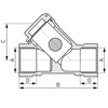 Filtr siatkowy do gazu 1/2" GW-GW typ G41