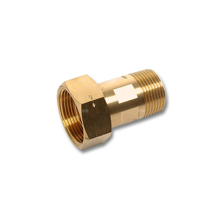Śrubunek SANHA 604 trzyczęściowy, mosiądz, 1/2'' x 3/4'' (GZ x nz)