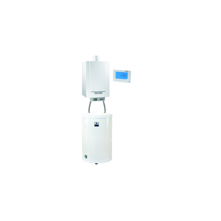 Pakiet - Kocioł gazowy jednofunkcyjny DE DIETRICH MCR3 evo 15T kondensacyjny wiszący 6.1 - 15.8 kW + RegulatoriSense + Zasobnik c.w.uSR100MG
