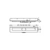 Odpływ prysznicowy prostokątny VIEGA 498220, 750 x 120 x 85 mm, dł: 670 mm, szer: 50 mm