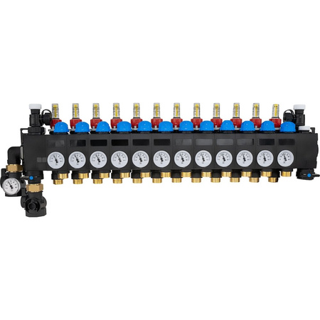 ProCalida CC 1 na 12 obiegów grzewczych, rotametry 0,75÷3,75 l/min