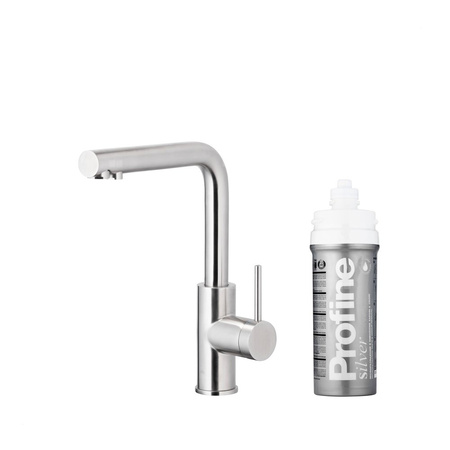 DUERO PURE BASIC BATERIA KUCHENNA Z FUNKCJĄ FILTRACJI WODY, STAL NIERDZEWNA + ZESTAW FILTRUJĄCY PROFINE SILVER S