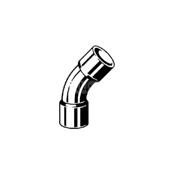 Łuk 45' VIEGA 95041 jednoczęściowy, Cu / Cu, 10 mm (lw x gw), (głębokość: 6 mm)