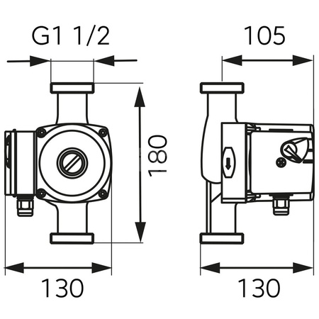 Pompa obiegowa FERRO 25-60-180 x 230 V