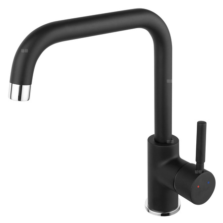 Bateria zlewozmywakowa stojąca FERRO RATIO BLACK, kolor czarny