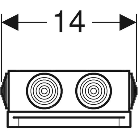 Koło zasilacz do zaworu spłukującego do pisuarów z elektronicznym uruchamianiem spłukiwania, dla maks. 5 pisuarów