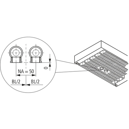 Konwektor Kermi V-Kon S Typ33 BH140x194x700mm QN802, weiß, 6 bar, o. Abd., Vent. re