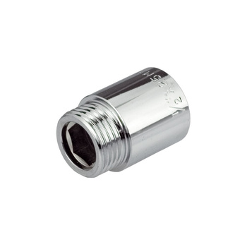 Przedłużka PERFEXIM 502, mosiądz (chrom), 3/4'' (GW x GZ), 20 mm, PN16 bar