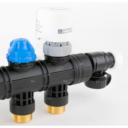 Siłownik termoelektryczny TSA-03, nakrętka M30 x 1,5 mm, 230 V AC z wył. pomocniczym, NC