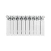Grzejnik żeberkowy KFA Armatura G350F/10 aluminium, podłączenie boczne 422 x 805 mm, kolor biały (RAL 9010)