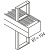 Konwektor Kermi V-Kon S Typ44 BH280x255x1400mm QN3034, weiß, 6 bar, m. Abd., Vent. re