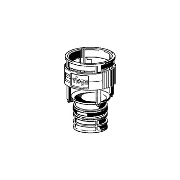 Gniazdo zaworu odpływowego VIEGA 858021 do podwieszanej miski WC do pisuaru tworzywo sztuczne z dławikiem przepływu