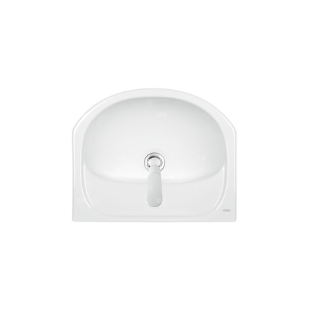 Umywalka mała Koło Solo, B40cm, H17cm, T33cm, z otworem na baterię, z przelewem