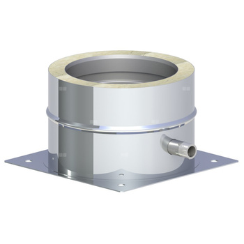 Płyta fundamentowa z odpływem skroplin w bok montaż na cokole fi 180mm (1,0)