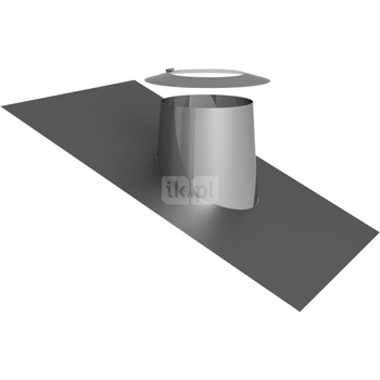 Przejście przez dach 16-25st. z płaszczem ołowianym i kołnierzem fi130/200mm