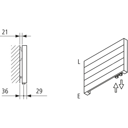Grzejnik płytowy typ 10 KERMI HHN wym. 1400 x 5800 mm, kolor biały, moc 7830 W