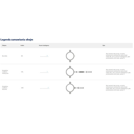 Obejma mocująca NICZUK DUO NPZD 99-105 mm 100 (pasywacja)