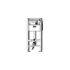 Prevista Dry-stelaż WC wariant obiektowy 1120x490 mm stal, PE, nr wzoru 8524 H zab.: 1120 B: 490