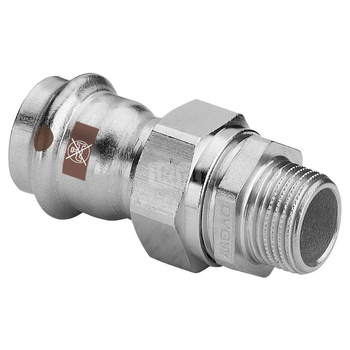 Dwuzłącze VIEGA 1765, stal nierdzewna / stal nierdzewna, 15 mm x 1/2'' (zw x gz)