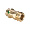 Złącze przejściowe Sanpress VIEGA 22114 jednoczęściowy, brąz / brąz, 15 mm, 1/2'' (mz x gz), 43 mm z uszczelką