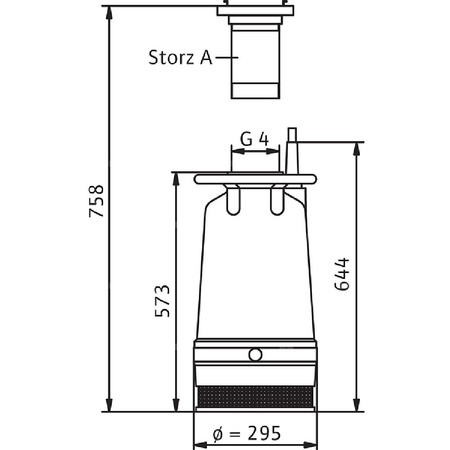 Pompa zanurzeniowa do ścieków WILO EMU KS 37 ZH SVA+V żeliwo 3 x  400 V, moc 5.1 W 50 Hz