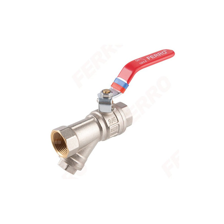 Zawór kulowy FERRO F-POWER 3/4'' GW, uchwyt: dźwignia