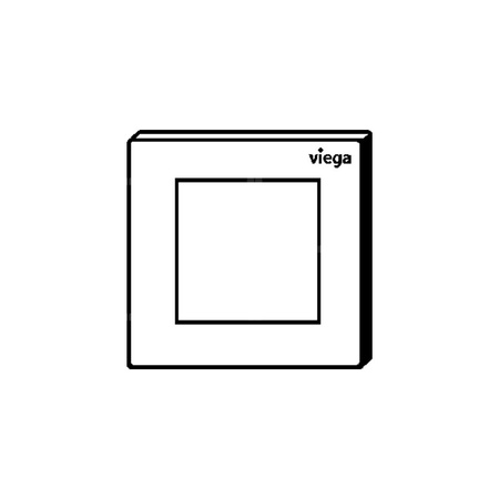 Przycisk do pisuarów na wystawę Prevista Visign for Style 21 nr wzoru 8611.29 płytka maskująca: tworzywo szt. biały alpejski klawisz: tworzywo szt. biały alpejski