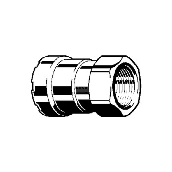 Złącze przejściowe Megapress VIEGA 4212 redukcja jednoczęściowy, stal (cynk/nikiel), 1 1/4'' (mz x gw), 85 mm z uszczelką