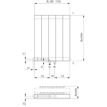 Grzejnik płytowy typ 22 KERMI V-HVV wym. 2000 x 560 mm, kolor biały, moc 2358 W