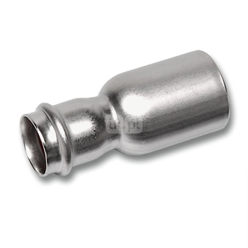 Nypel SANHA NiroSan Press redukcja, stal nierdzewna, 168,3 mm x 108 mm (zw x zw)