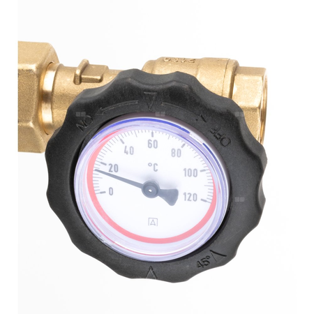 Grupa pompowa AFRISO BPS 991 AP nakrętka x GW 1'' x 3/4'', z zaworem mieszającym, z zaworem termostatycznym, z pompą obiegową AFRISO APH 160 15-7/130 mm