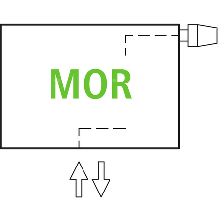 Grzejnik płytowy typ 10 KERMI V-HHV wym. 420 x 1500 mm, kolor biały, moc 692 W