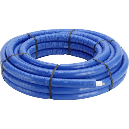 Rura PE-Xc/AL/PE-Xc VIEGA 47056 25 mm x 2.8 mm izolacja: 9 mm, izolacja kolor niebieski - kręgi 25m wielowarstwowa gładka