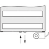 Grzejnik drabinkowy KERMI Casteo-D BH, wym. 1533 x 600 mm, kolor srebrny, moc 760W