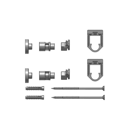 Zestaw mocowań Kermi Fertighausbefestigung 2er Set WA 30mm, Typ 11-33, 3. Konsole ab BL1800