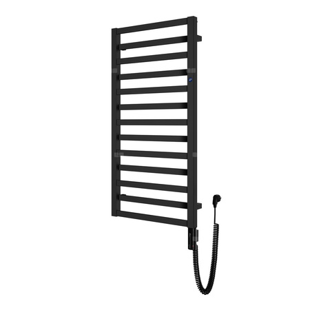 Grzejnik elektryczny (suszarka) INSTAL-PROJEKT Poppy Electro, wym. 1630 (1735 z grzałką)/600 mm, kolor czarny,  moc 900 W