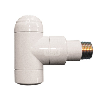 HERZ - zawór powrotny DE LUXE figura kątowa, Kolor Czerwień (RAL 3000) 1/2