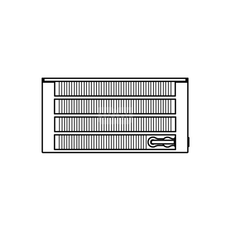 Konwektor Kermi V-Kon S Typ44 BH280x255x1600mm QN3467, weiß, 6 bar, m. Abd., Vent. re