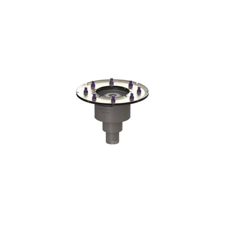 Korpus wpustu Practicus DN 50, odpł. pion., z kołnierzem dociskowym