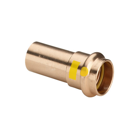 Złącze przejściowe Profipress VIEGA 2613 jednoczęściowy, brąz / brąz, 22 mm (kw x mz), 67 mm