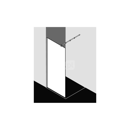 Kermi WALK-IN XB WIW 1500x 2000 1480-1500 SIMG SR Opaco Clean