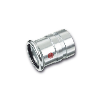 Nypel SANHA Therm, stal (Cynk/nikiel), 108 mm x 114 mm (zw x GW)