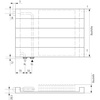 Kermi ściana grzewcza HHV11 630x61x5400 pozioma,RAL9016,6bar,z osłoną,prawa,L540