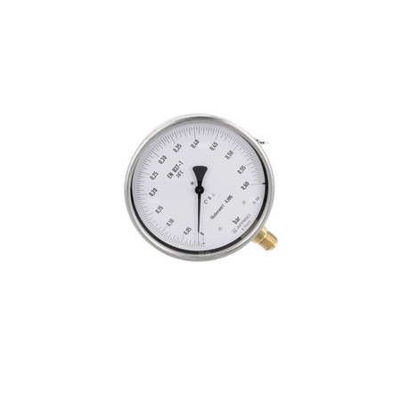 Manometr z rurką Bourdona AFRISO RF precyzyjny F 0/0,6 bar G1/2B radialne fi 160 mm, kl. 0.6%