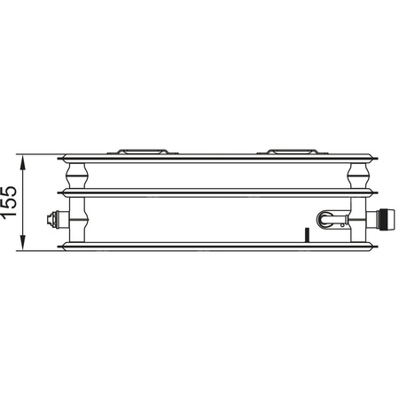 Grzejnik płytowy typ 30 KERMI X2 Profil-V, prawy wym. 750 x 2300 mm, kolor biały, moc 3926 W