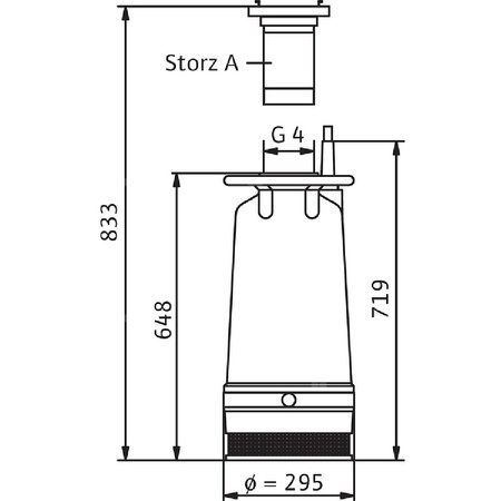 Pompa zanurzeniowa do ścieków WILO EMU KS 70 ZM SVA+V żeliwo 3 x  400 V, moc 9.5 W 50 Hz
