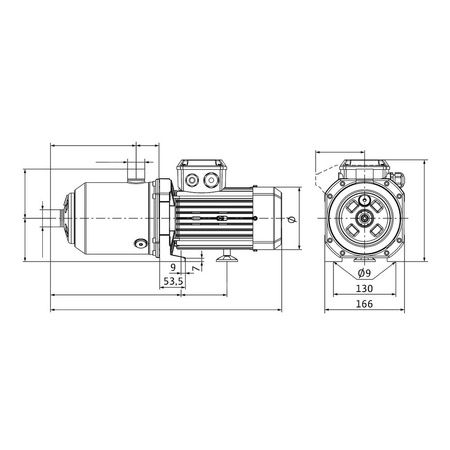 Wysokociśnieniowa pozioma pompa do wody Wilo-MEDANA CH1-L.1602-1/E/G/10T