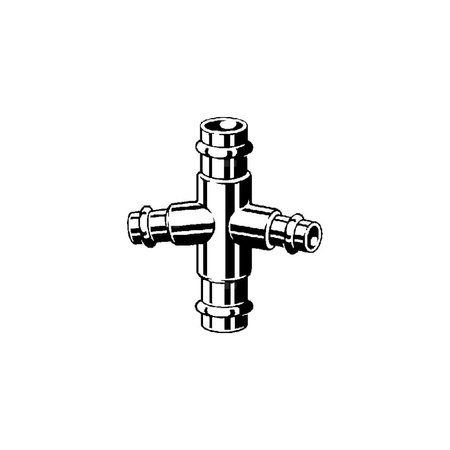 Czwórnik VIEGA 2247 brąz, 22 mm x 15 mm x 22 mm x 15 mm, mz x mz x mz x mz