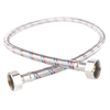 Wąż przyłączeniowy elastyczny FERRO z oplotem (stal), GW x GW, 1/2'' x 1/2'', długość 90 mm, z uszczelką