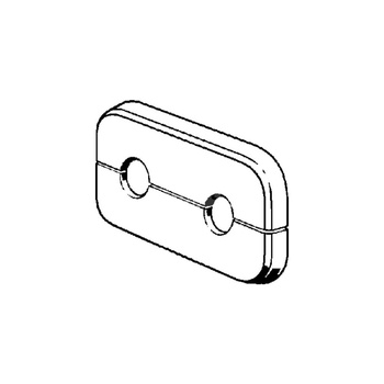 Rozeta VIEGA 10796 do rury 15 - 15 mm, wysokość: 10 mm, tworzywo sztuczne, kolor: biały (9010)